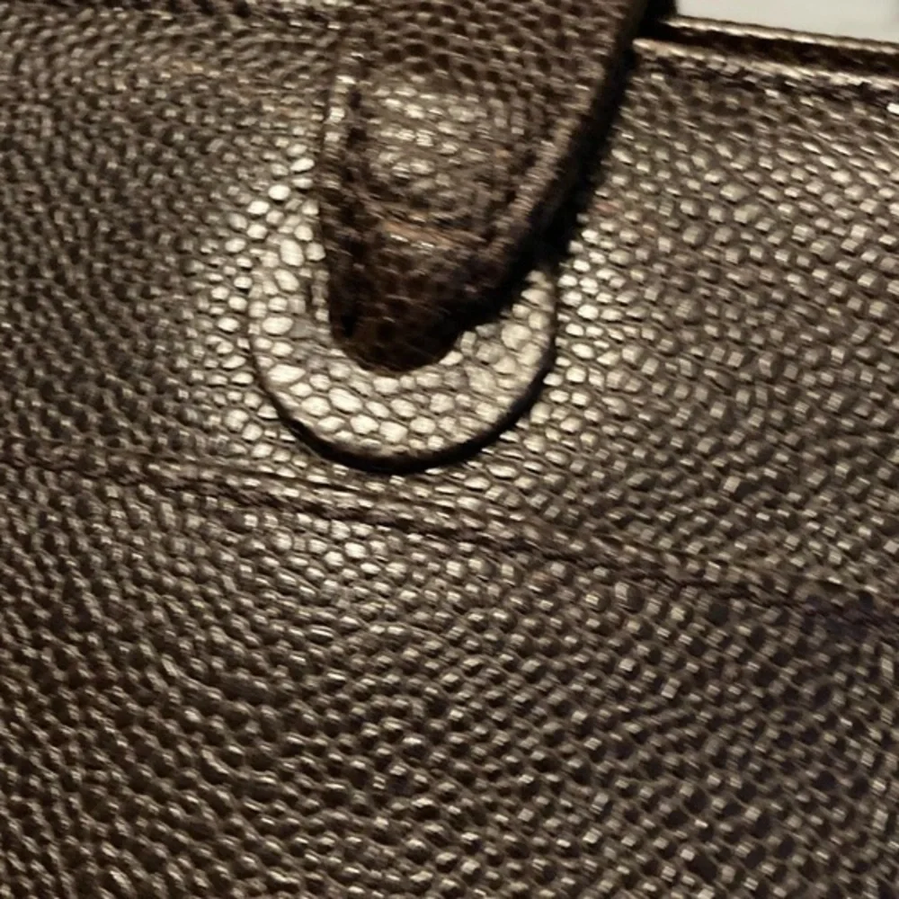 Chanel XXL vintage brown caviar leather RARE cc tote bag purse